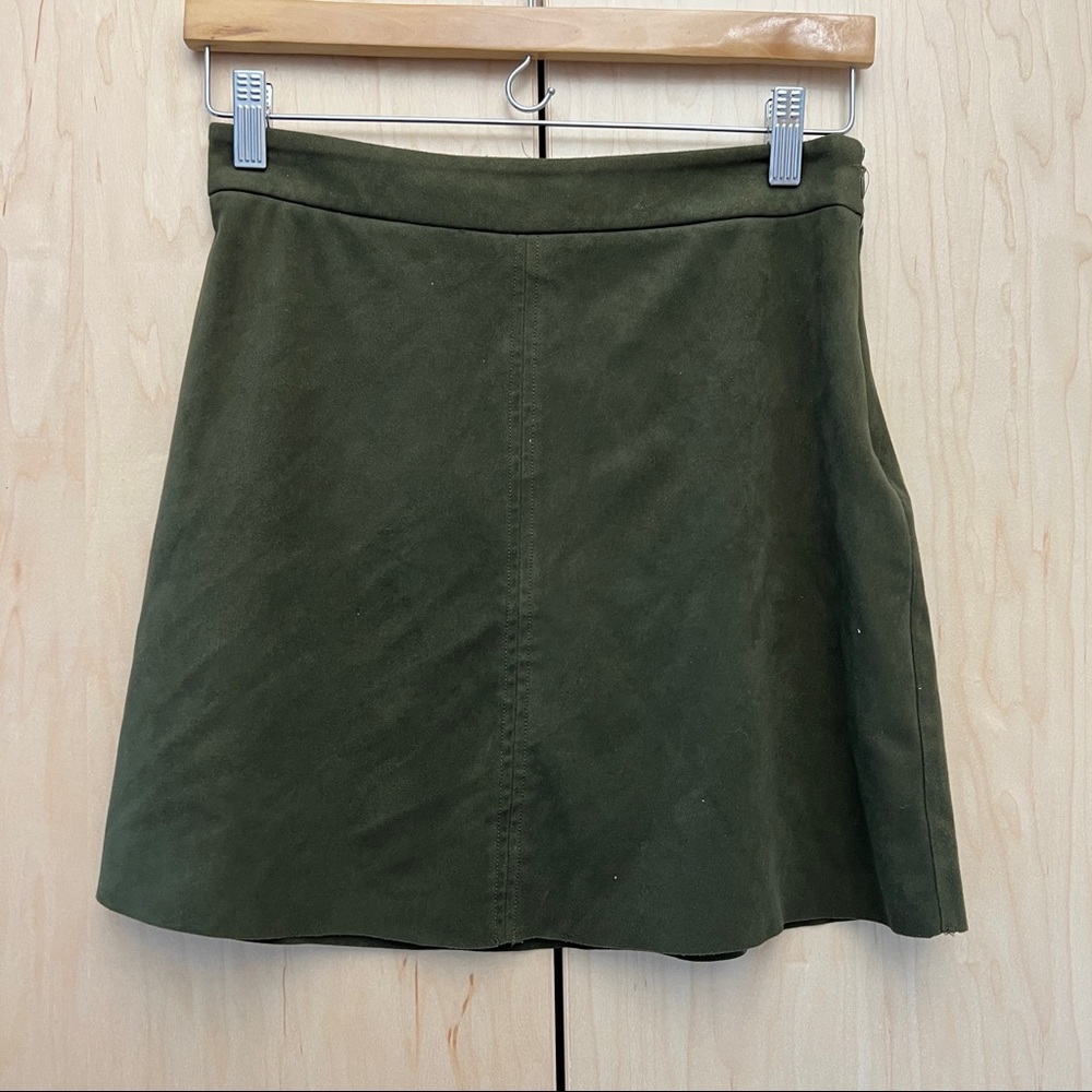 HIGHLINE COLLECTIVE faux suede skirt